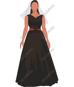  Elegant black wedding dress