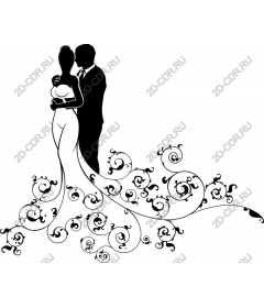  Elegant wedding couple