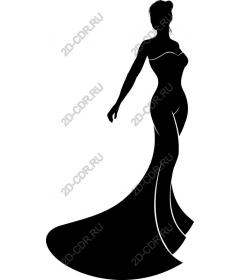  Elegant woman in dress