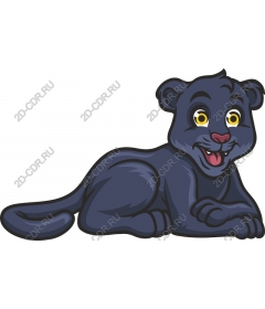 Playful cub Panther