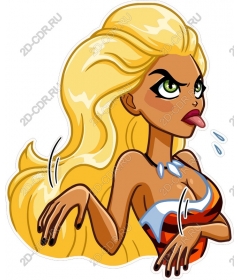  The character of ferocious blonde