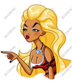  Daring blonde character