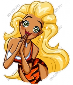  Charming playful character