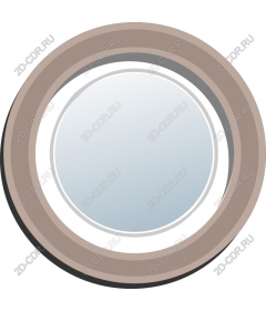 Elegant round mirror