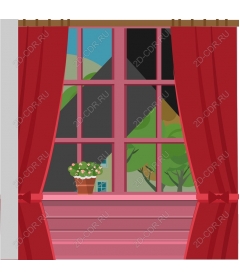  A charming scene from the window