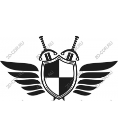  Emblem shield and swords