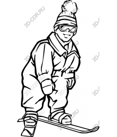  Young skier