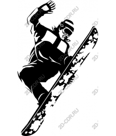 Dynamic snowboarder