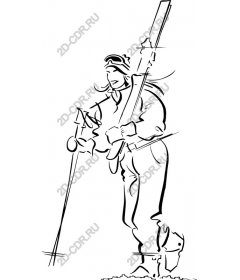 Dynamic skier