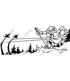 Winter adventure Skier