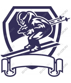 Dynamic logo skiing