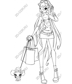 The chic fashionista with a pet