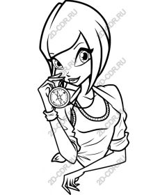  Stylish girl-adventure with compass