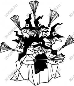  Collection of fancy witches
