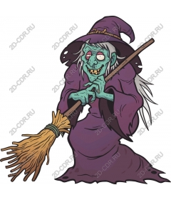  Bizarre cartoon witch
