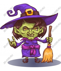  Bizarre cartoon witch