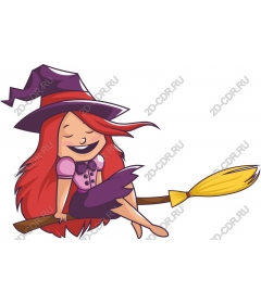  Cute cartoon witch