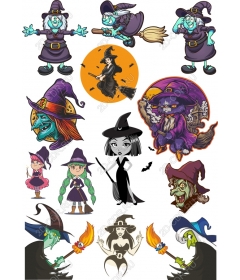 A set of witches: the magical