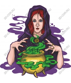 Mystical potion sorceress