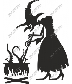  Cauldron for the witch's brew.