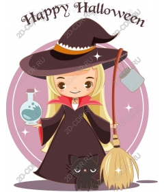  Charming witch at Halloween
