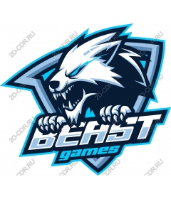 The logo of the Beast Games — Fierce wolf