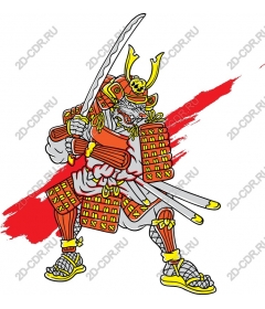  A ferocious samurai tiger