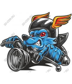  Ferocious rider wolf