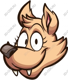  Adorable cartoon dog's head
