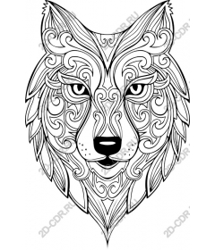 Intricate Wolf and