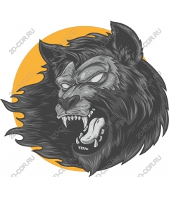  Ferocious lion head