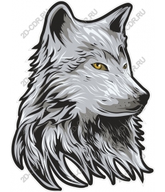 Majestic wolf head