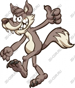 Playful wolf