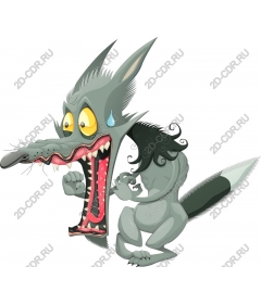  Cartoon wolf