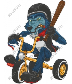  The rider on the wolf: the coolest tricycle