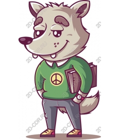  Whimsical character-wolf