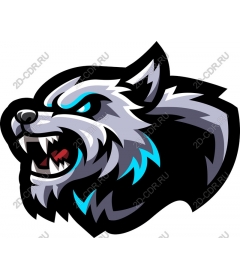  Clipart depicting the head of the ferocious wolf
