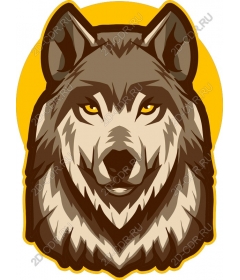 Majestic wolf head
