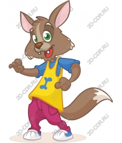 Playful character-dog