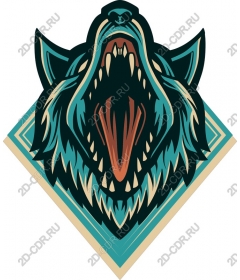  Ferocious howling wolf