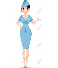  Charming stewardess
