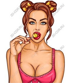 Sweet Treat Delight: Playful girl