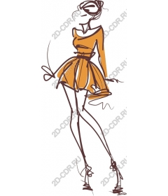  Chic fashion woman
