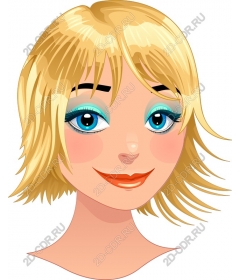  Charming blonde cartoon