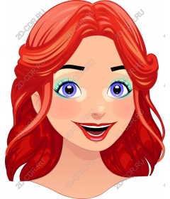  Bright red-haired character