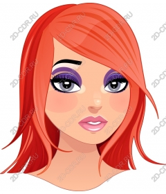  Bright red-haired character