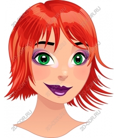 Playful redhead portrait