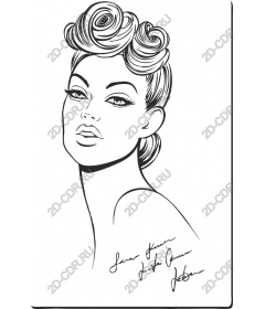  Elegant glamorous woman