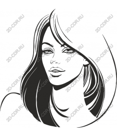  Elegant black and white woman portrait