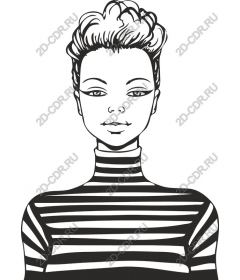  Chic striped turtleneck for women
